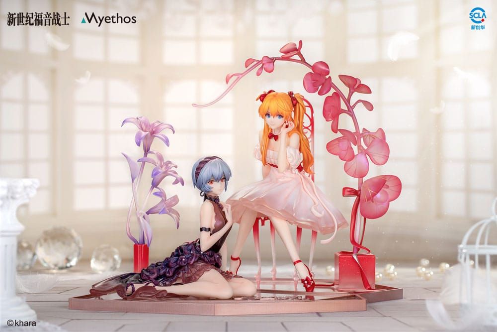 Evangelion PVC Soška 1/7 Rei Ayanami & Asuka Shikinami Langley: Whisper of Flower Ver. Set Myethos