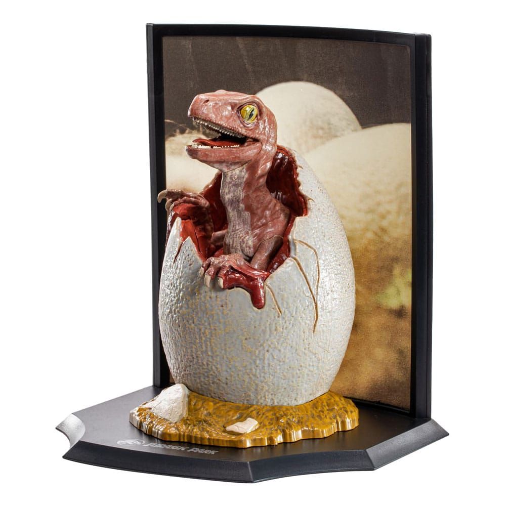 Jurassic Park Toyllectible Treasure Soška Raptor Egg Life Finds A Way 12 cm Noble Collection