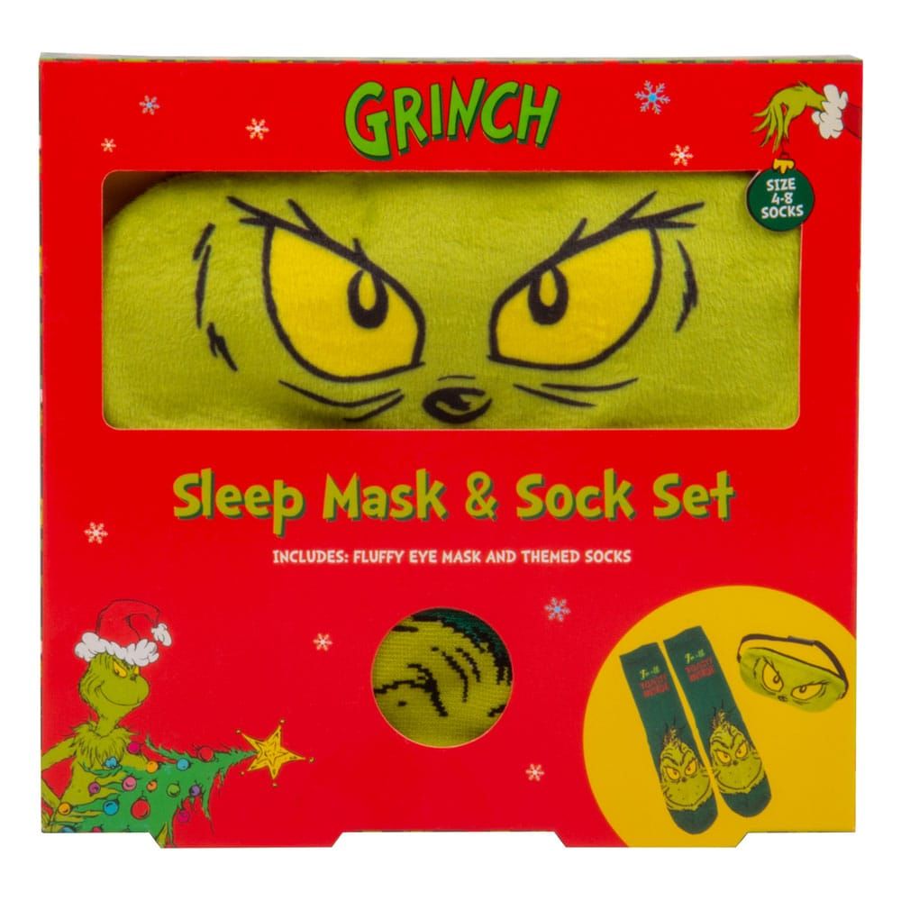 The Grinch Ponožky & Sleep Mask Set Fizz Creations