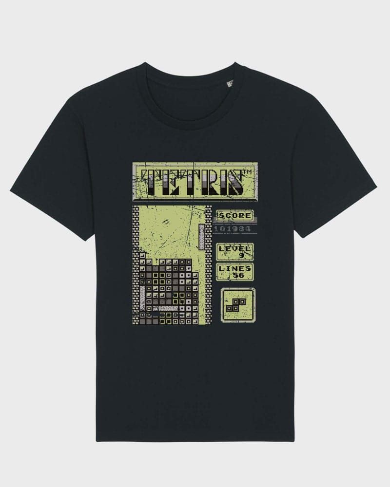 Tetris Tričko Retro Print Velikost XL ItemLab