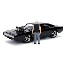 The Fast and Furious Kov. Model Hollywood Rides 1/24 1970 Dodge Charger with Dom Toretto Figurka