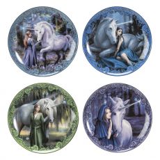 Anne Stokes Talíře 4-Pack Unicorn and Maiden