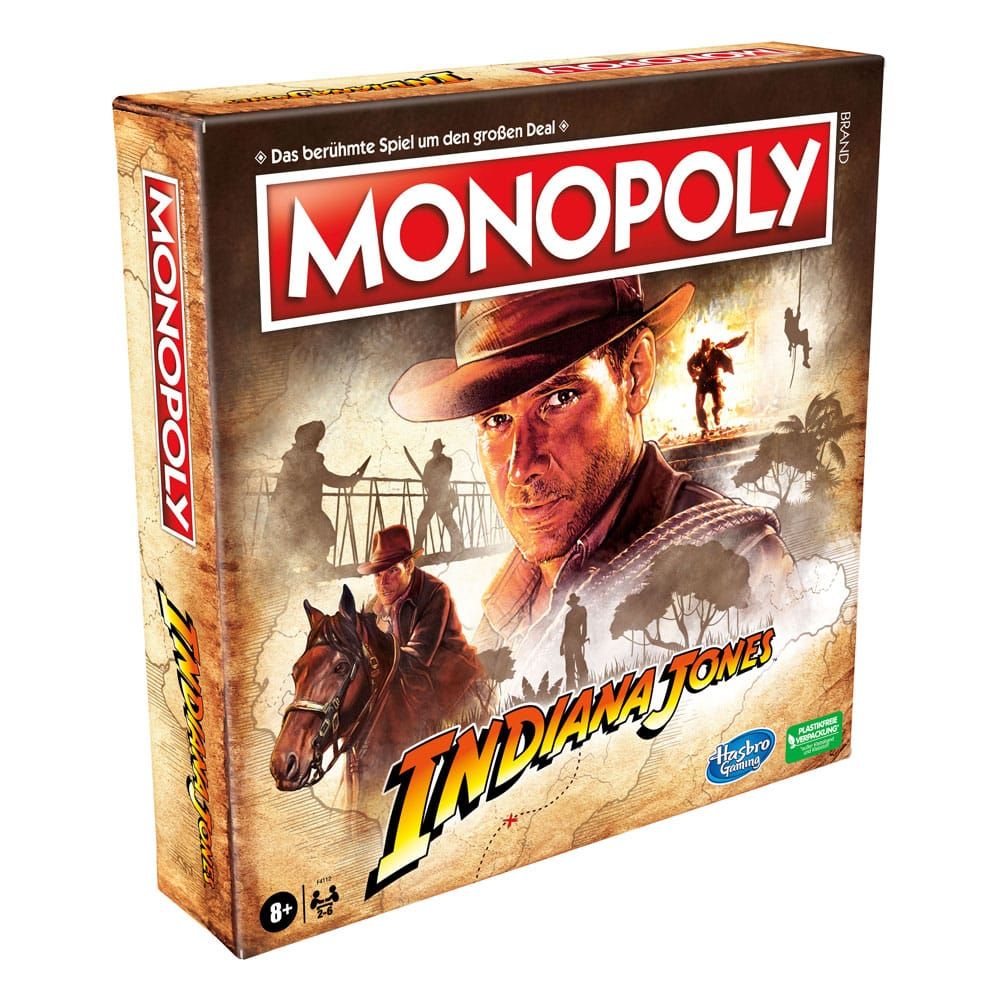 Indiana Jones Board Game Monopoly Německá Verze Hasbro