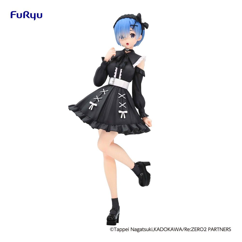 Re:Zero Starting Life in Another World Trio-Try-iT PVC Soška Rem Girly Outfit Black 21 cm Furyu