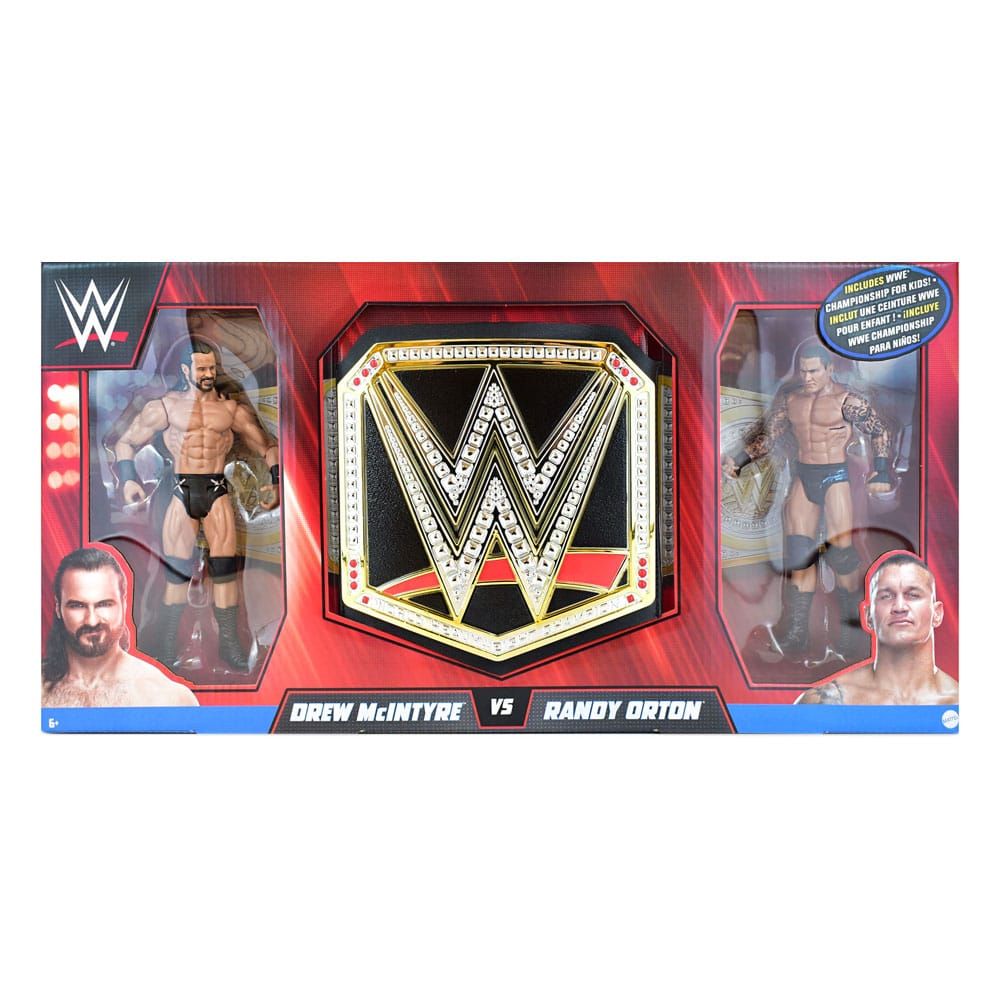 WWE Championship Herní sada with Doll Drew McIntyre vs. Randy Orton Mattel