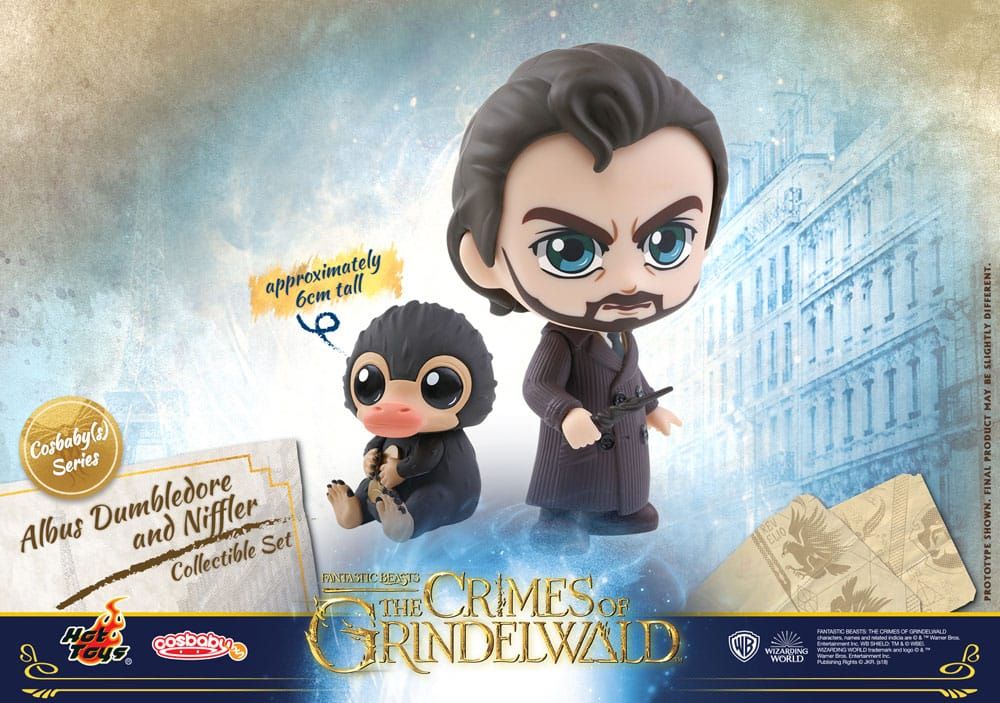 Fantastic Beasts: The Crimes of Grindelwald Cosbaby (S) Mini Figures Albus Dumbledore & Niffler 10 cm Hot Toys