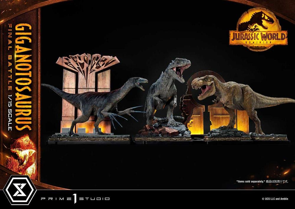Jurassic World: Dominion Legacy Museum Kolekce Soška 1/15 Giganotosaurus Final Battle Bonus Verze 48 cm Prime 1 Studio