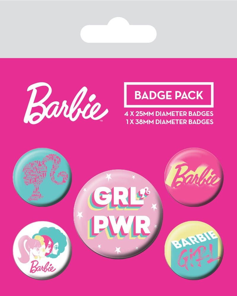 Barbie Pin-Back Buttons 5-Pack Girl Power Pyramid International