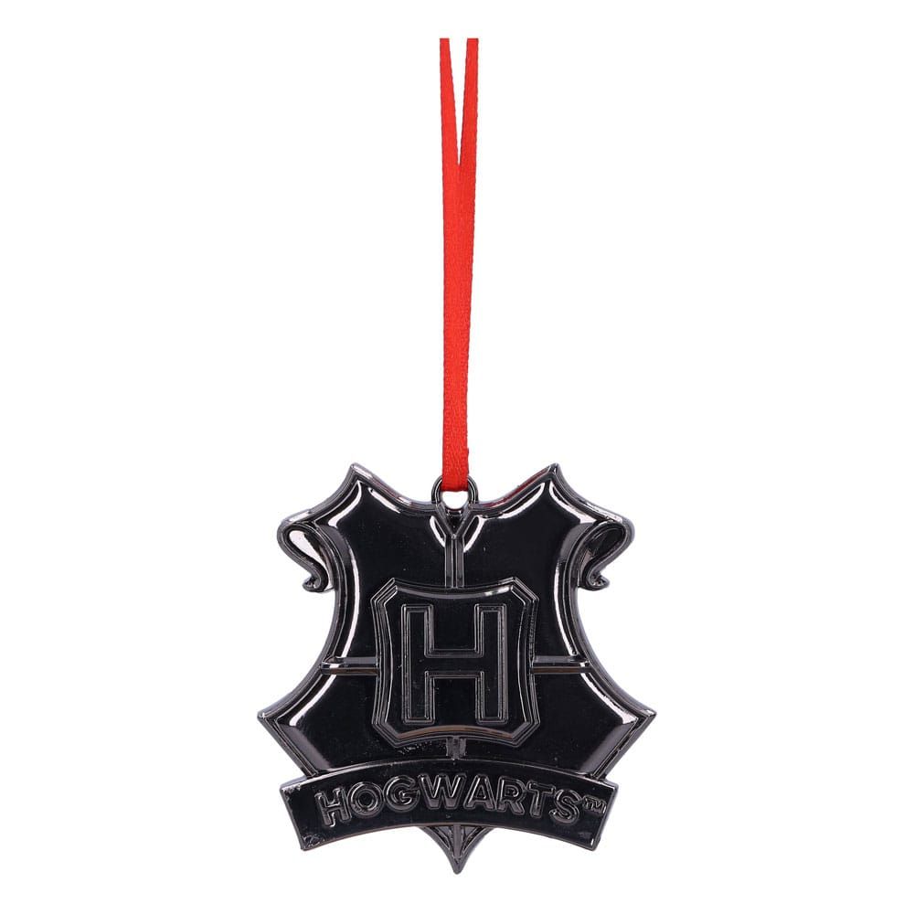 Harry Potter Hanging Tree Ornament Bradavice Crest (Silver) 6 cm Nemesis Now
