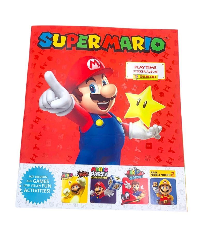 Super Mario Play Time Nálepka Kolekce Nálepka Album*German Verze Panini