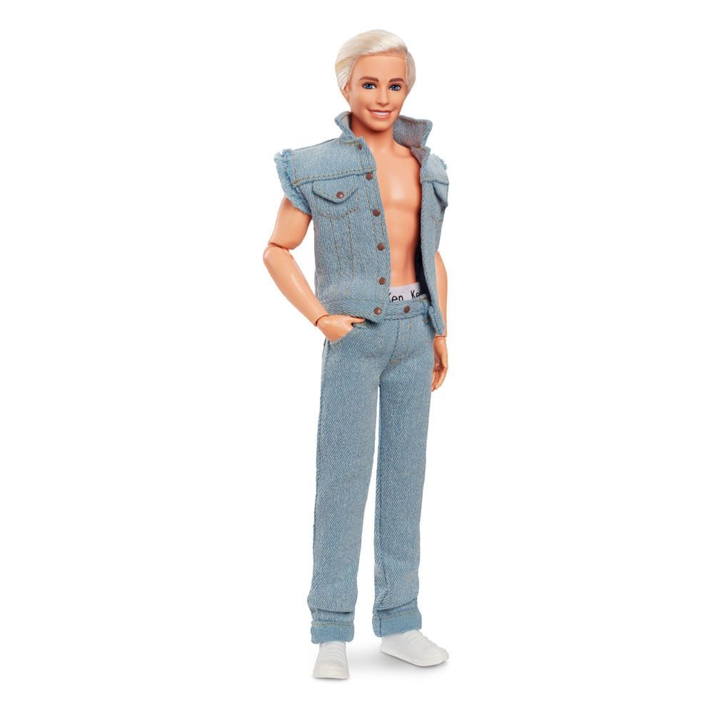 Barbie The Movie Doll Ken Wearing Denim Matching Set Mattel