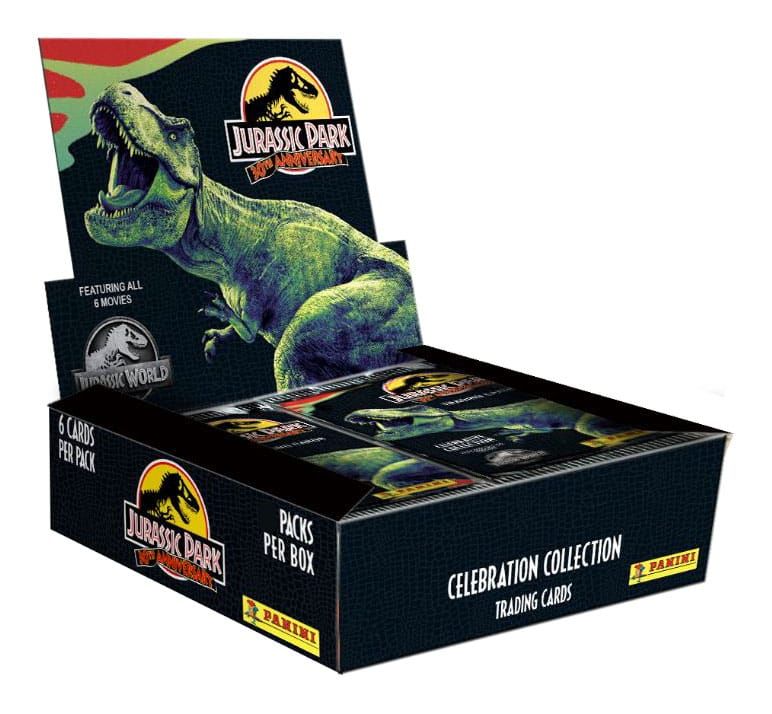 Jurassic Park 30th Anniversary Trading Karty Celebration Kolekce Flow Packs Display (24) Panini