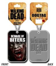 The Walking Dead vojenská známka Beware of Biters