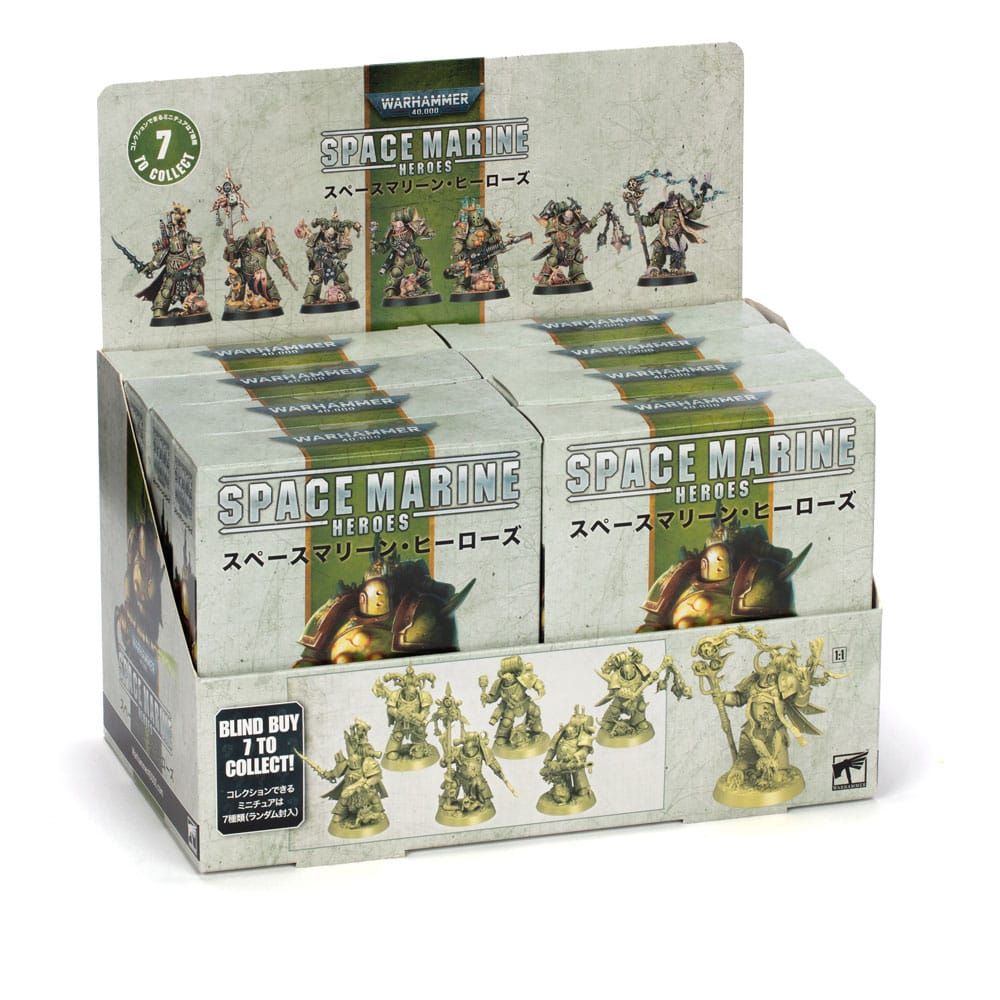 Warhammer 40.000 Space Marine Heroes 3 Miniatures Death Guard Kolekce Reprint Display (8) Games Workshop