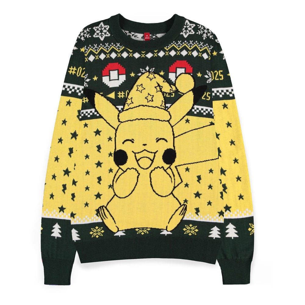 Pokemon Mikina Christmas Jumper Pikachu Velikost L Difuzed