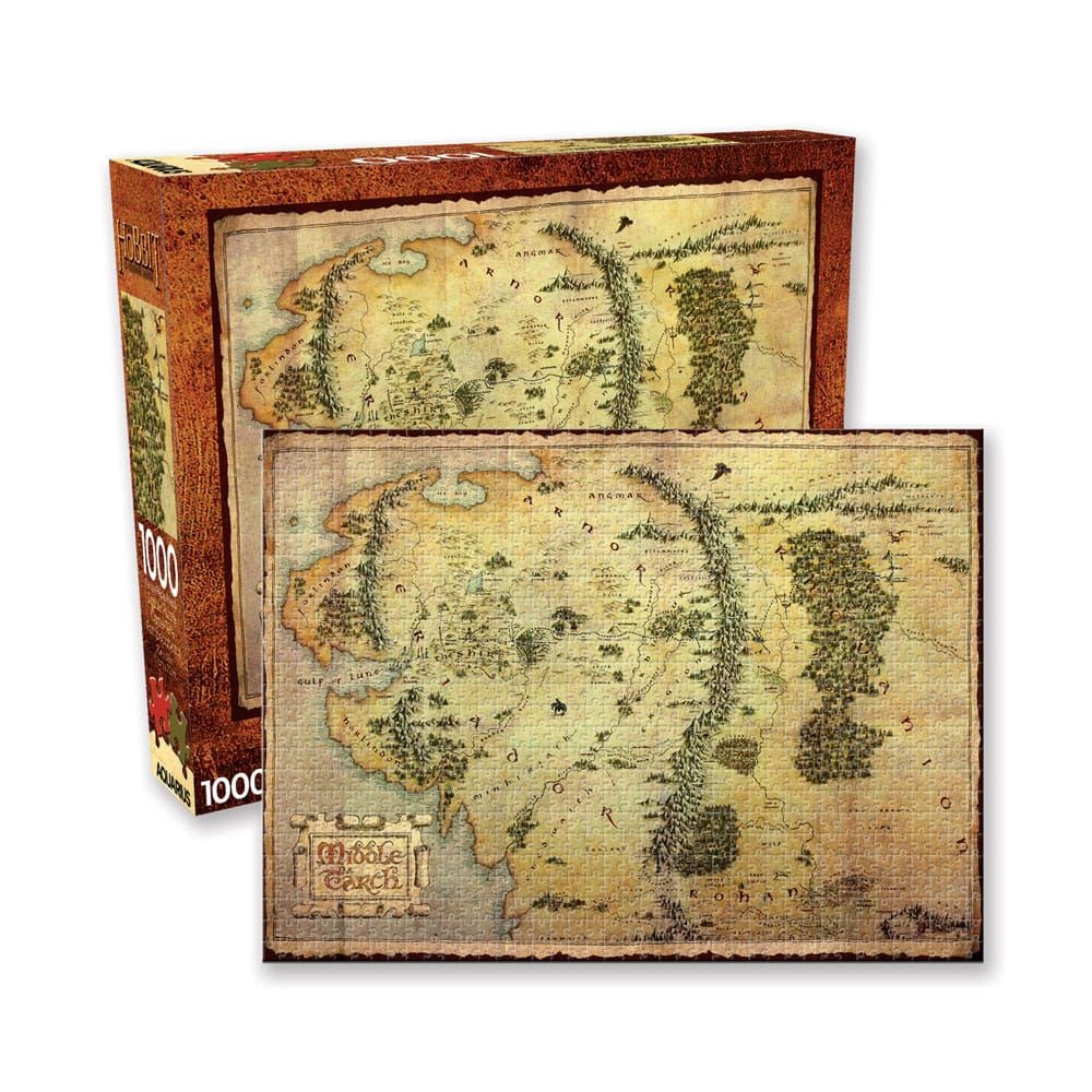 The Hobbit Jigsaw Puzzle Map (1000 pieces) Aquarius