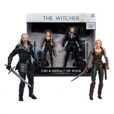 The Witcher Akční Figure Geralt and Ciri (Netflix Season 3) 18 cm