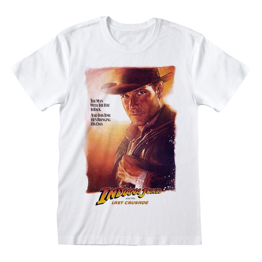 Indiana Jones The Last Crusade Tričko Plakát Velikost S Heroes Inc