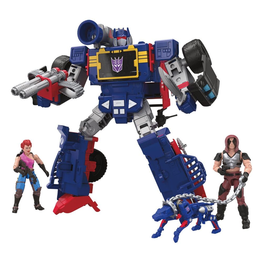 Transformers x G.I. Joe Akční Figures Decepticon Soundwave Dreadnok Thunder Machine with Zarana & Zartan Hasbro