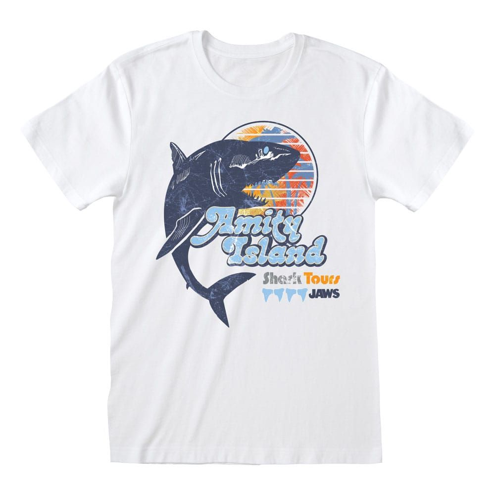 Jaws Tričko Amity Shark Tours Velikost S Heroes Inc