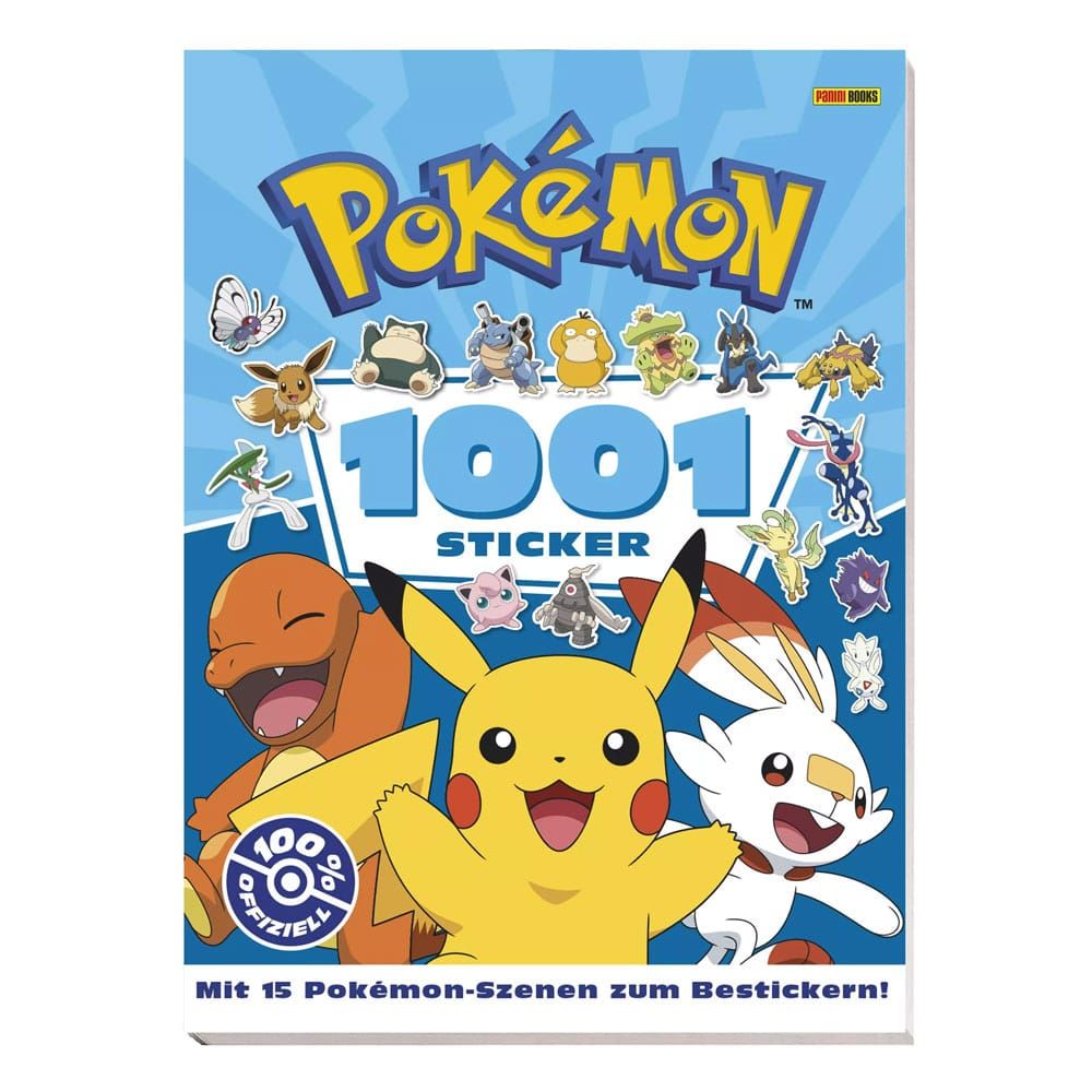 Pokémon Book 1001 Nálepka Německá Verze Panini