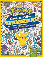 Pokémon Book Das große Stickerbuch mit allen Regionen von Kanto bis Galar Německá Verze