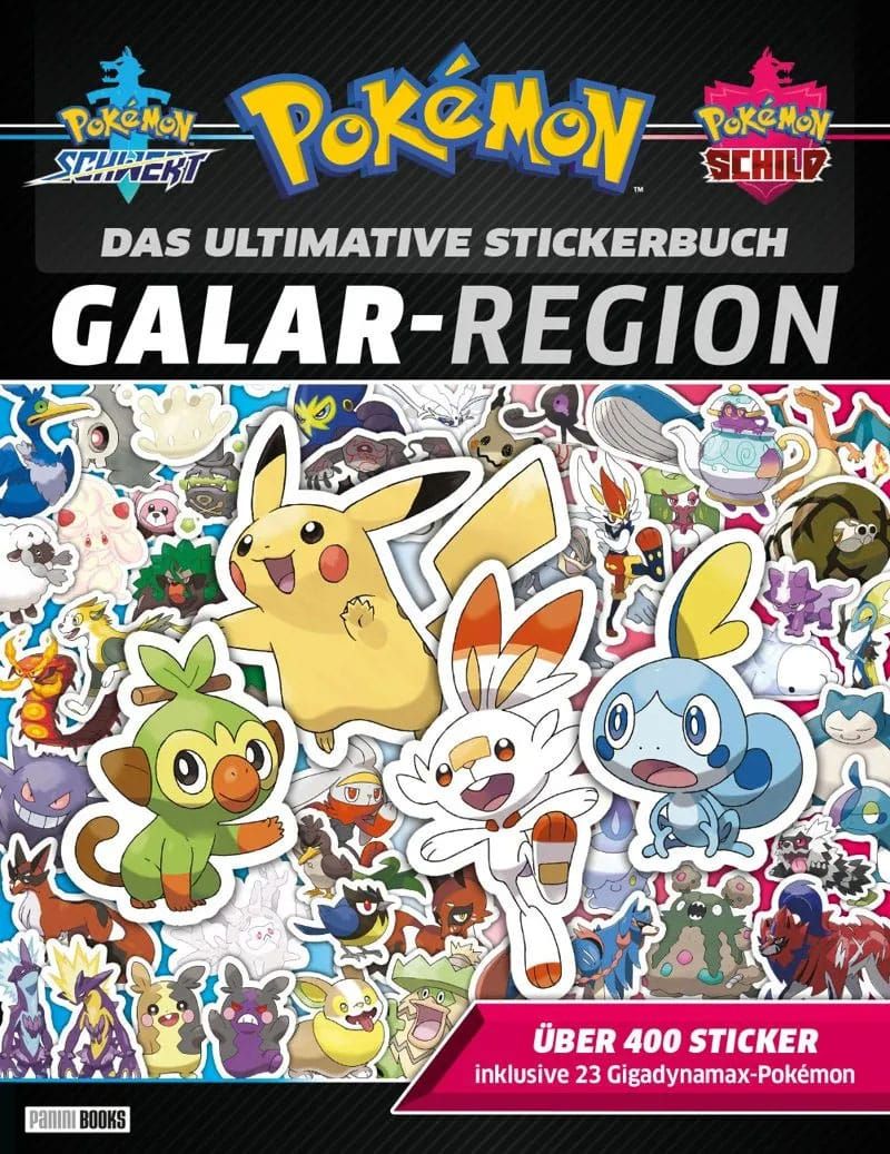 Pokémon Book Das ultimative Stickerbuch - Galar Region Německá Verze Panini