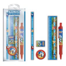 Sonic The Hedgehog 5-Piece Stationery Set Golden Rings