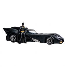 DC Multiverse Vehicle Batman 1989 with Batmobile 18 cm