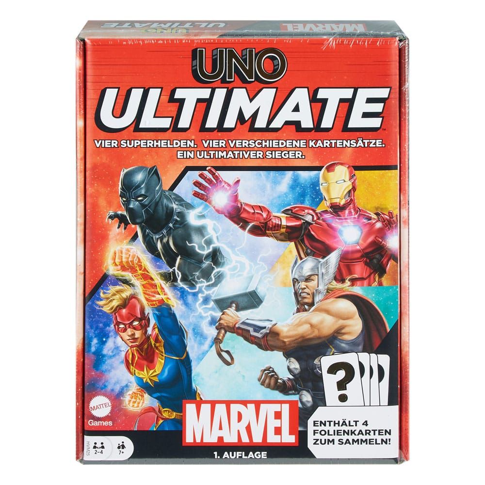 Marvel UNO Ultimate Card Game Německá Verze Mattel