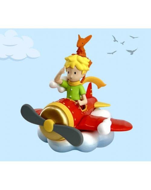 The Little Prince Figure Little Prince & Fox on the Plane 7 cm Plastoy