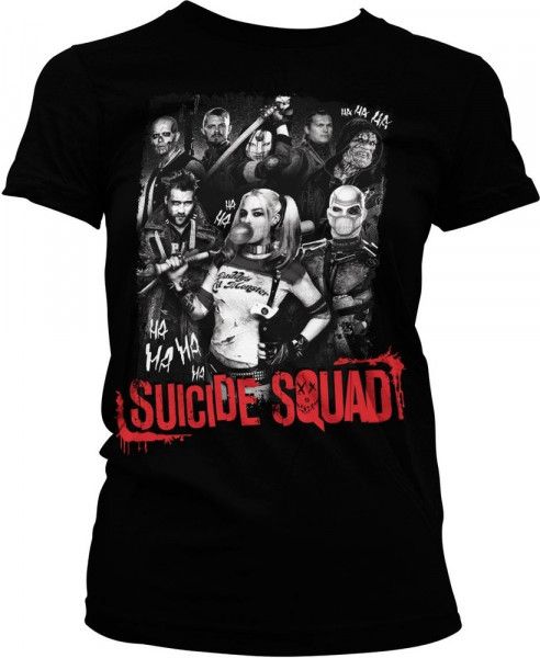 Dámské triko Suicide Squad Group Sebevražedný oddíl XL Hybris
