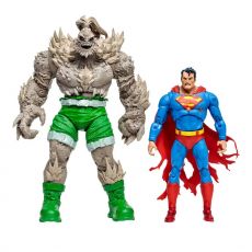 DC Multiverse Akční Figures Superman vs Doomsday (Gold Label) 18 cm