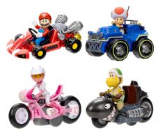 The Super Mario Bros. Movie Mini Figures with Karts 6 cm Sada (6)