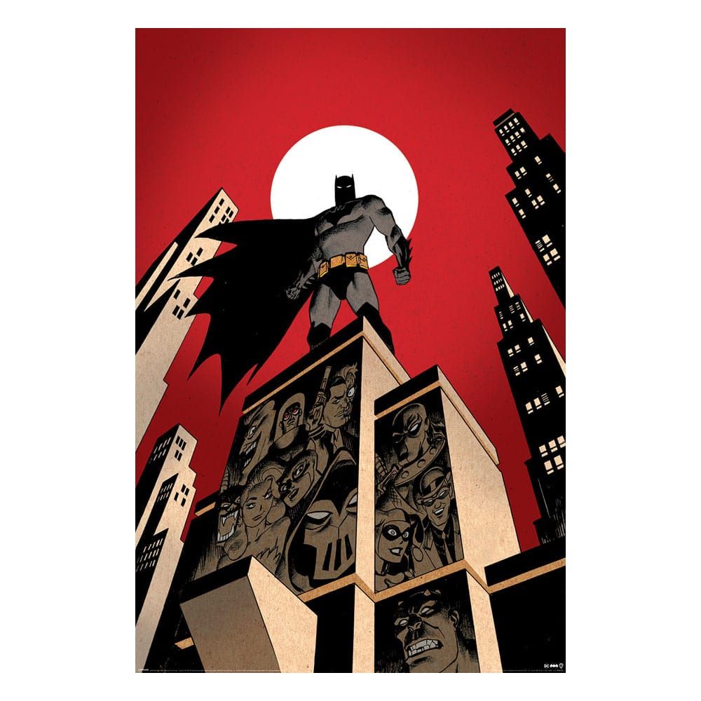 DC Comics Plakát Pack Batman Villain Skyline 61 x 91 cm (4) Pyramid International