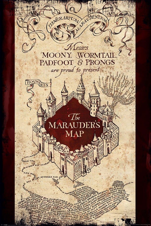 Harry Potter Plakát Pack Marauders Map 61 x 91 cm (4) Pyramid International