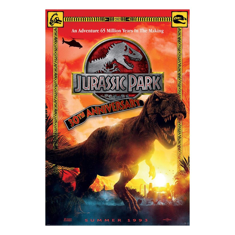 Jurassic Park Plakát Pack 30th Anniversary 61 x 91 cm (4) Pyramid International