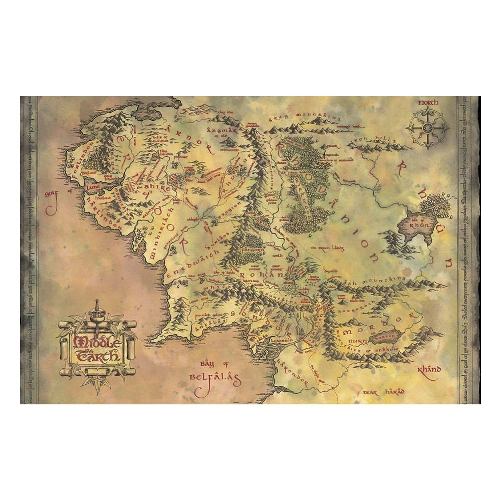 Lord of the Rings Plakát Pack Middle Earth 61 x 91 cm (4) Pyramid International