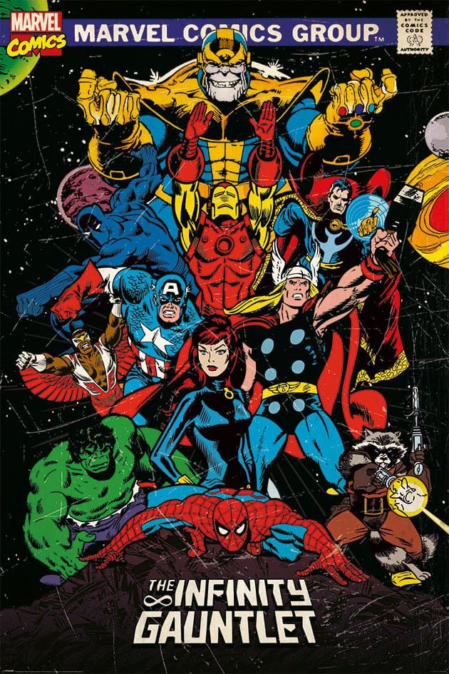 Marvel Comics Plakát Pack The Infinity Gauntlet 61 x 91 cm (4) Pyramid International