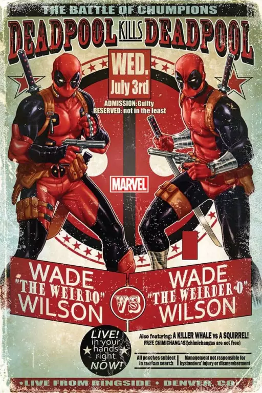 Marvel Plakát Pack Deadpool Wade Vs Wade 61 x 91 cm (4) Pyramid International
