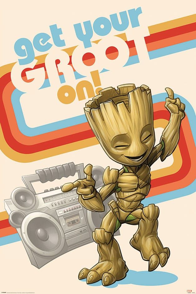 Marvel Plakát Pack Guardians of the Galaxy Get your Groot On 61 x 91 cm (4) Pyramid International