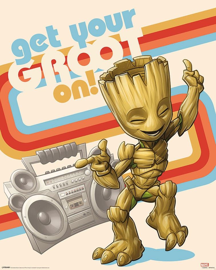 Marvel Plakát Pack Guardians of the Galaxy Get Your Groot On 40 x 50 cm (4) Pyramid International