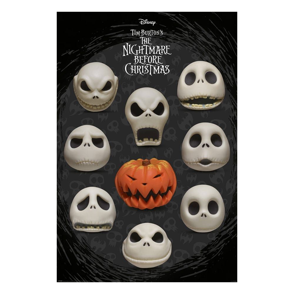 Nightmare before Christmas Plakát Pack Many Faces of Jack 61 x 91 cm (4) Pyramid International