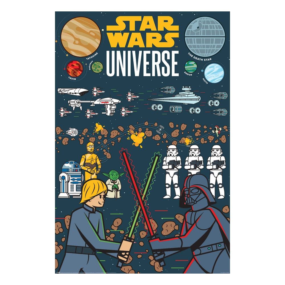 Star Wars Plakát Pack Universe Illustrated 61 x 91 cm (4) Pyramid International