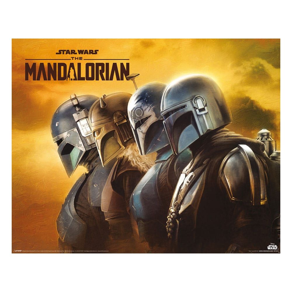 Star Wars: The Mandalorian Plakát Pack The Mandalorian Creed 40 x 50 cm (4) Pyramid International