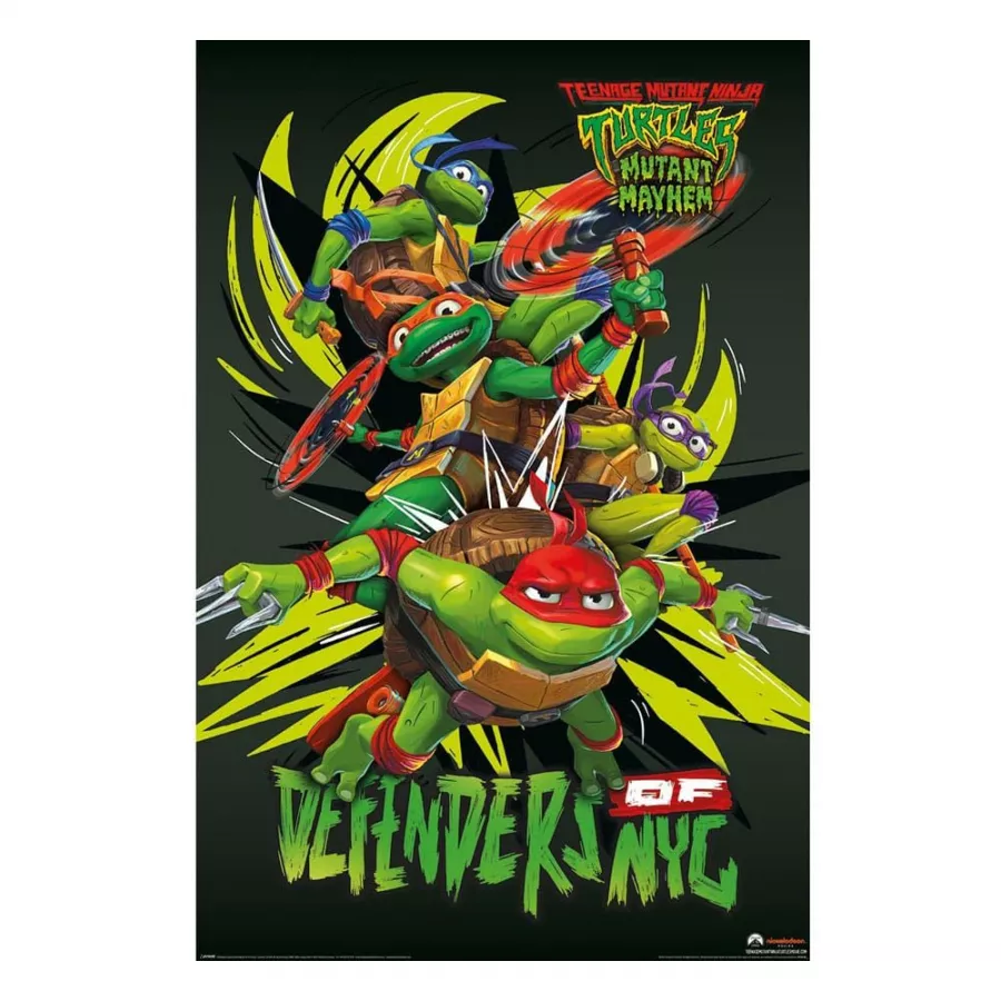 Teenage Mutant Ninja Turtles: Mutant Mayhem Plakát Pack Defenders of NYC 61 x 91 cm (4) Pyramid International