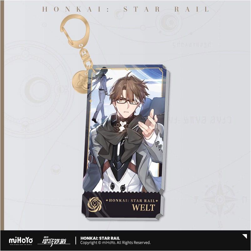Honkai: Star Rail Character Acrylic Keychain Welt 9 cm MiHoYo