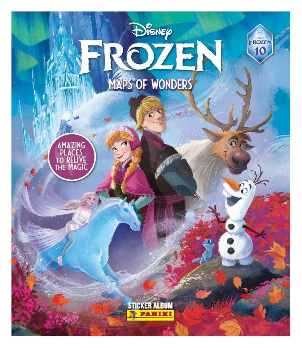 Frozen - Maps of Wonder Nálepka Kolekce Album Německá Verze Panini