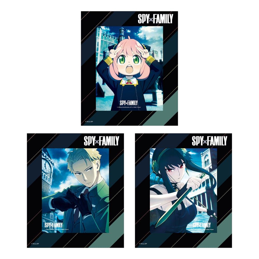 Spy x Family 3D Lenticular Zarámovaný Karty 3 pack Perfect Day 17 x 13 cm Sakami Merchandise