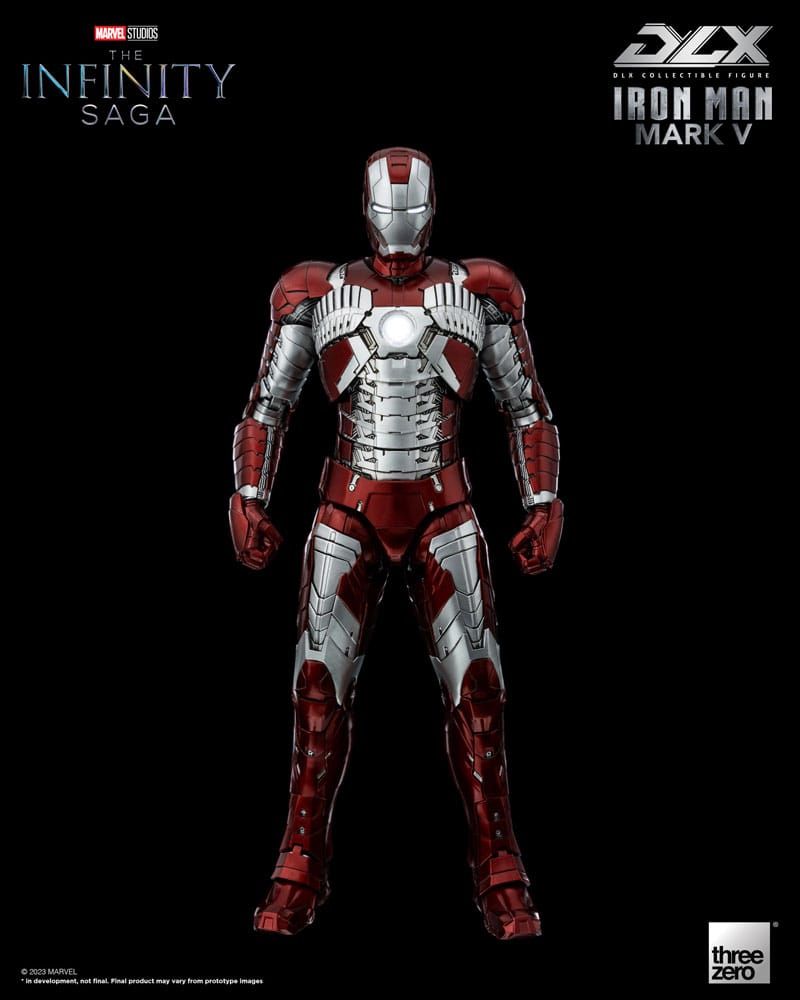 Infinity Saga DLX Akční Figure 1/12 Iron Man Mark 5 17 cm ThreeZero